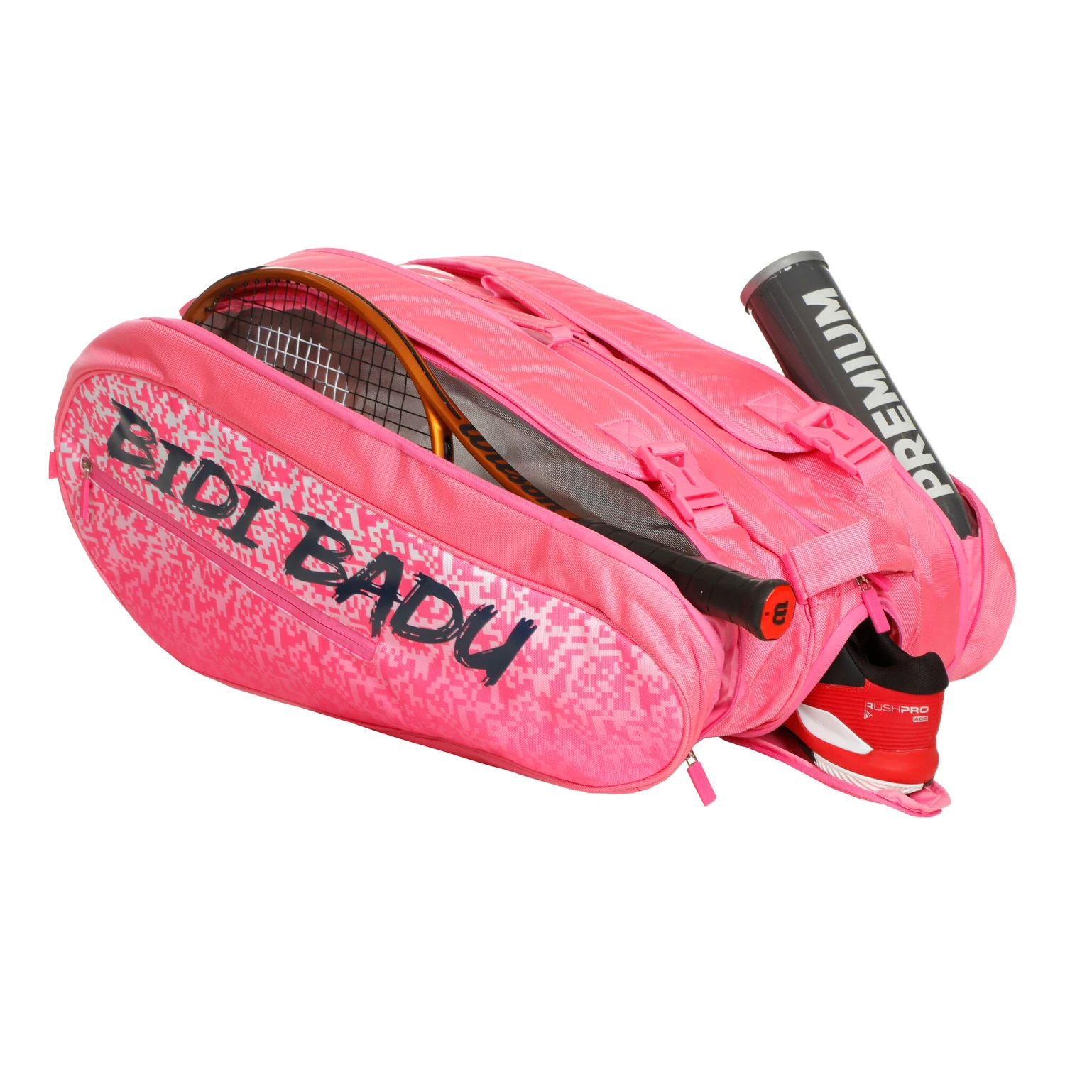 BIDI BADU Ayo Printed Schlägertasche 12er Special Edition - Pink, Weiß – Bild 5