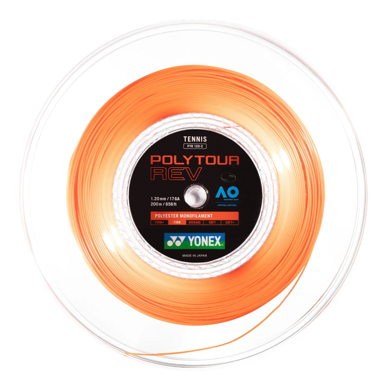 YONEX Poly Tour Rev Saitenrolle 200m - Orange