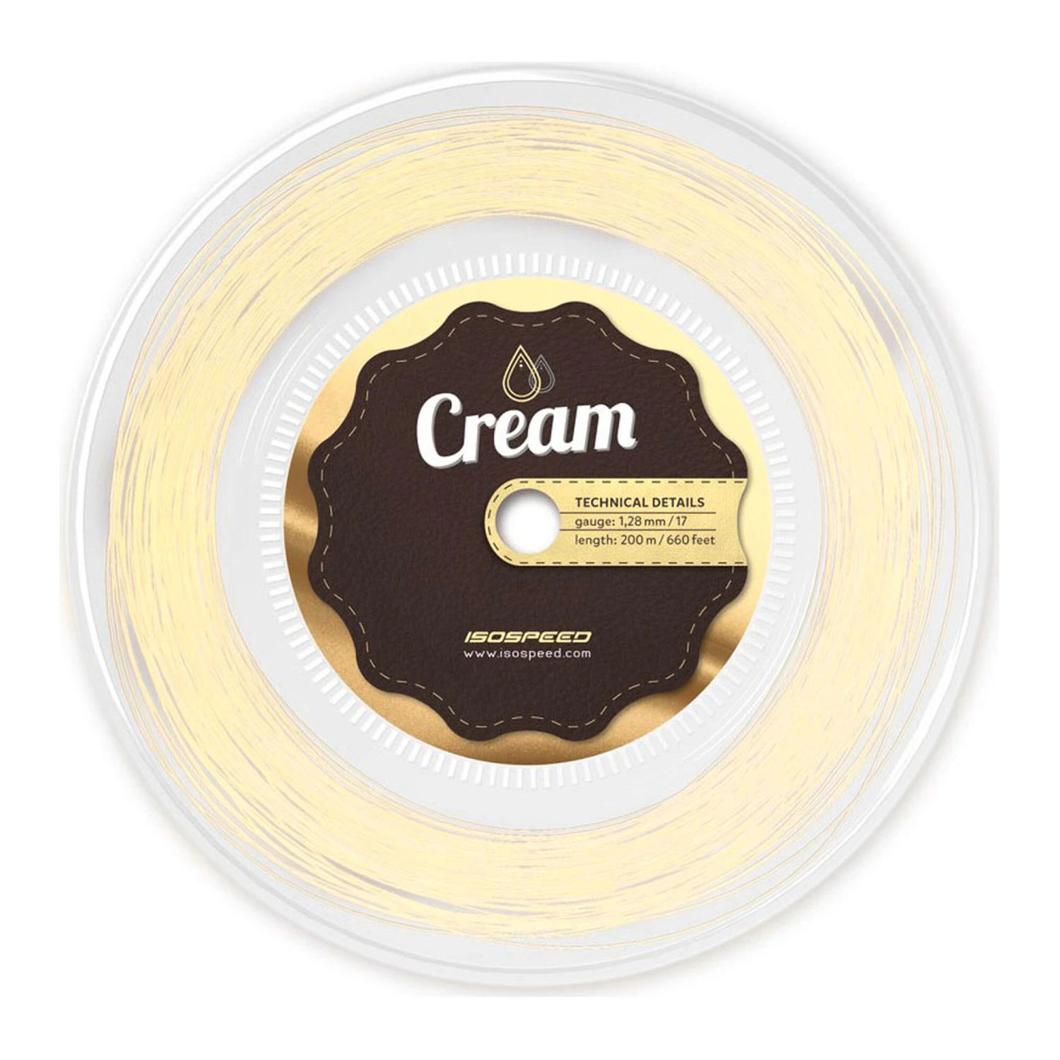 Cream Saitenrolle 200m - Creme