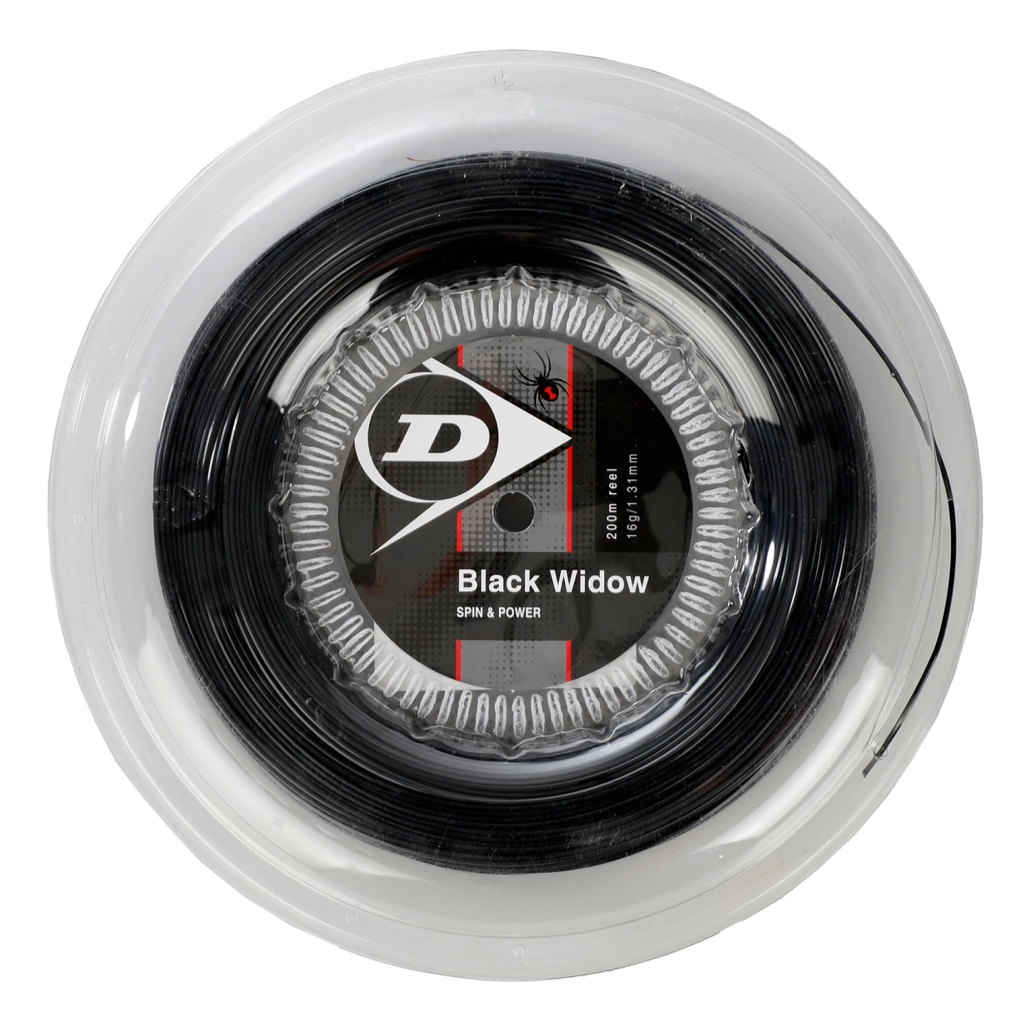 Dunlop Black Widow Saitenrolle 200m - Schwarz