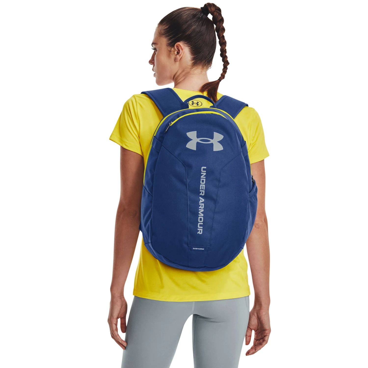 Under Armour Hustle Lite Rucksack - Blau, Gelb â Bild 4