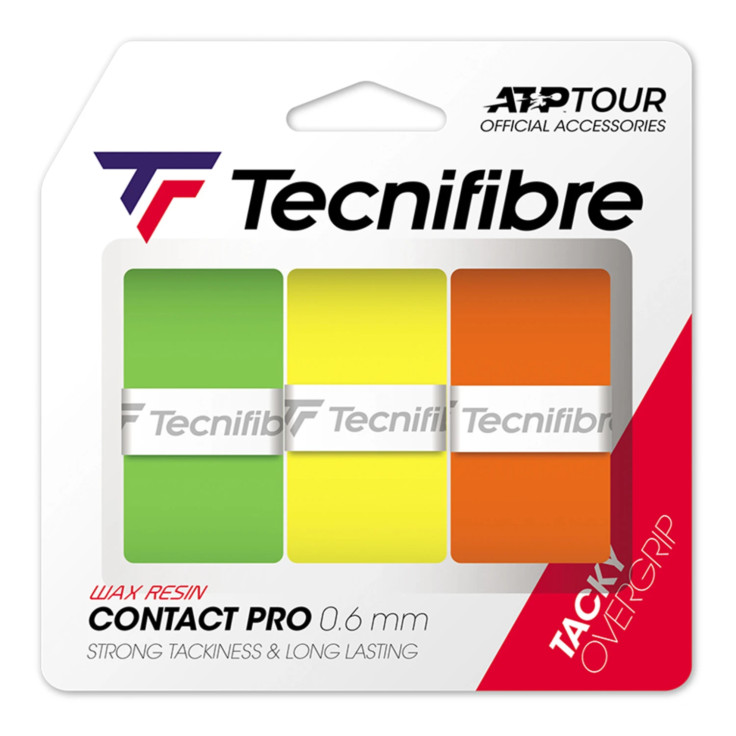 TECNIFIBRE Contact Pro Farbmix 3er Pack - Mehrfarbig