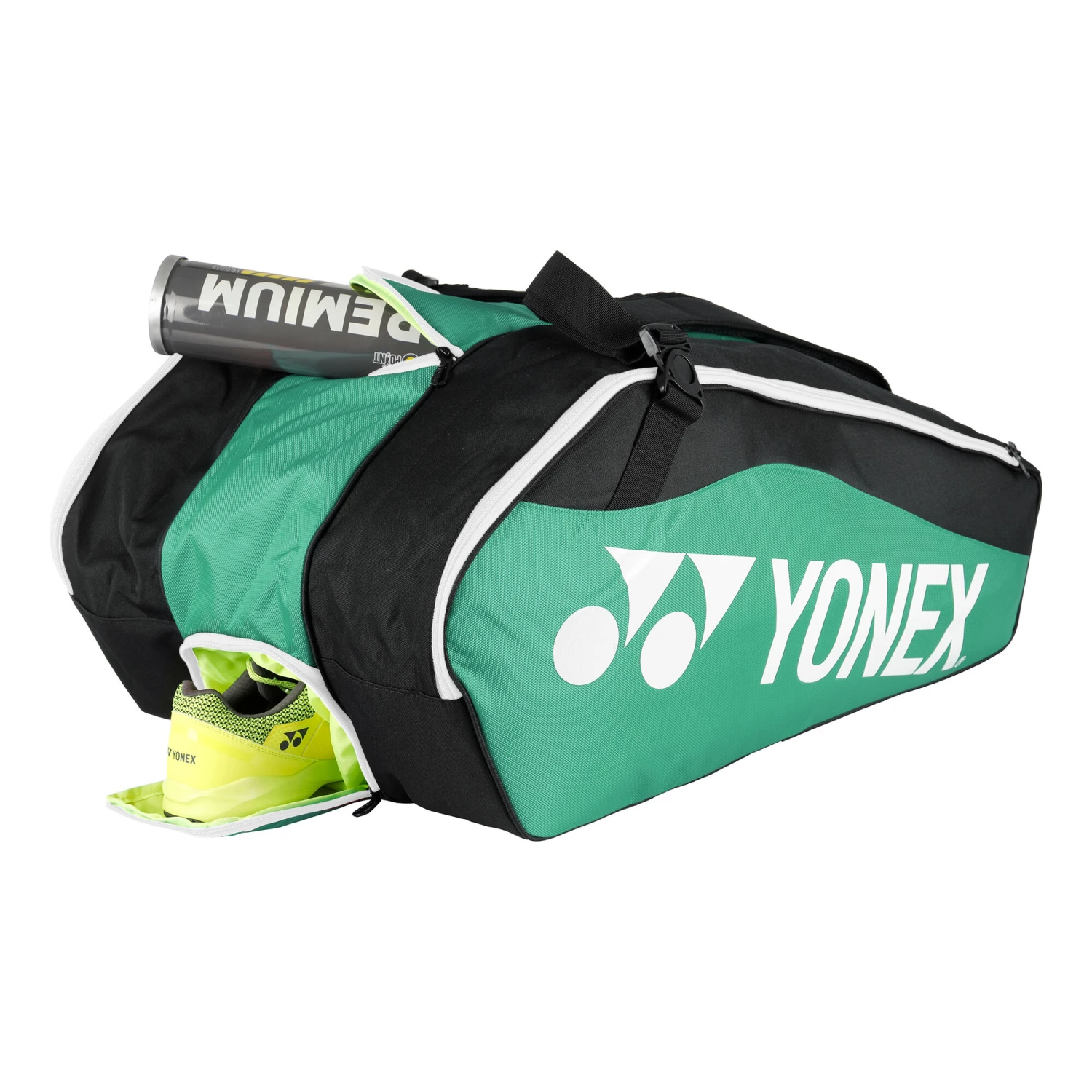YONEX Club Line Racket Bag Schlägertasche 12er - Grün, Schwarz – Bild 7