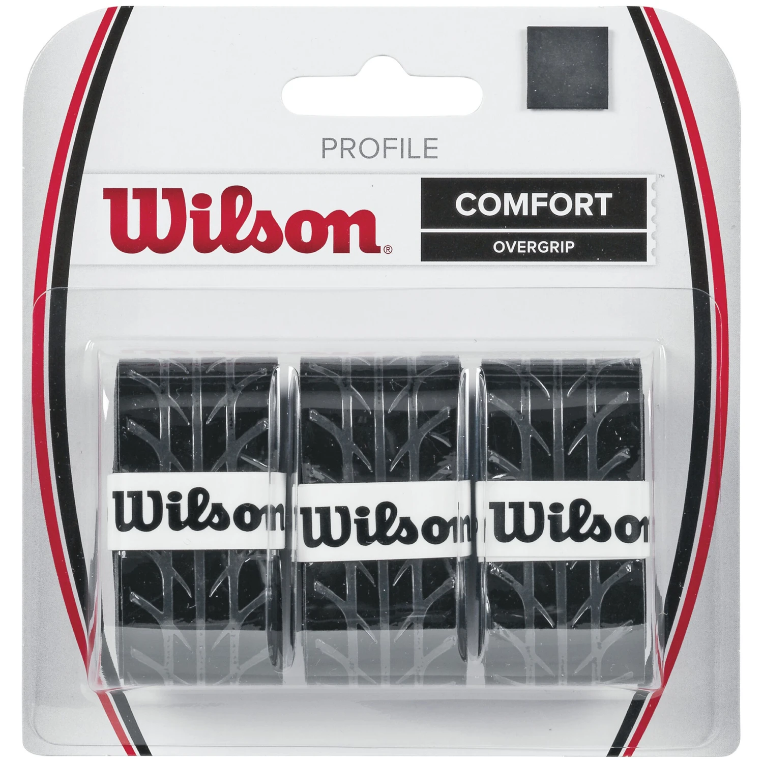Wilson Profile Overgrip 3er Pack - Schwarz