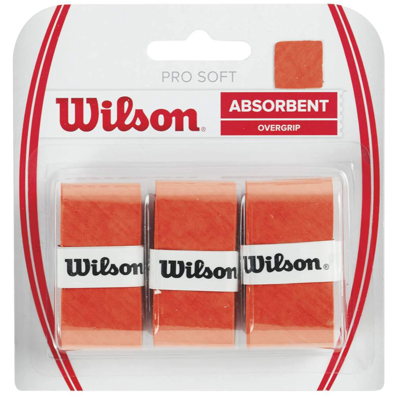 Wilson Soft Overgrip 3er Pack - Orange
