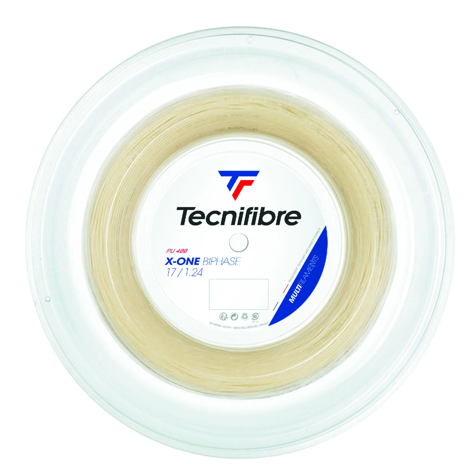 TECNIFIBRE X-One Biphase 200m Saitenrolle - Nude