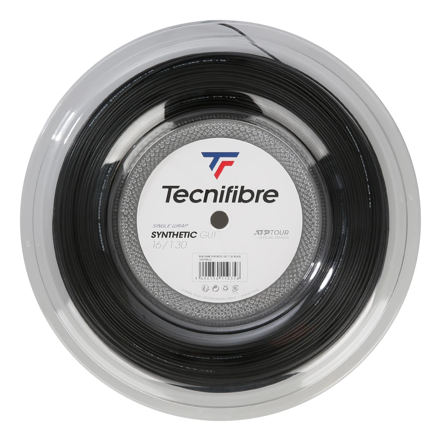 TECNIFIBRE Synthetic Gut 200m Saitenrolle - Schwarz