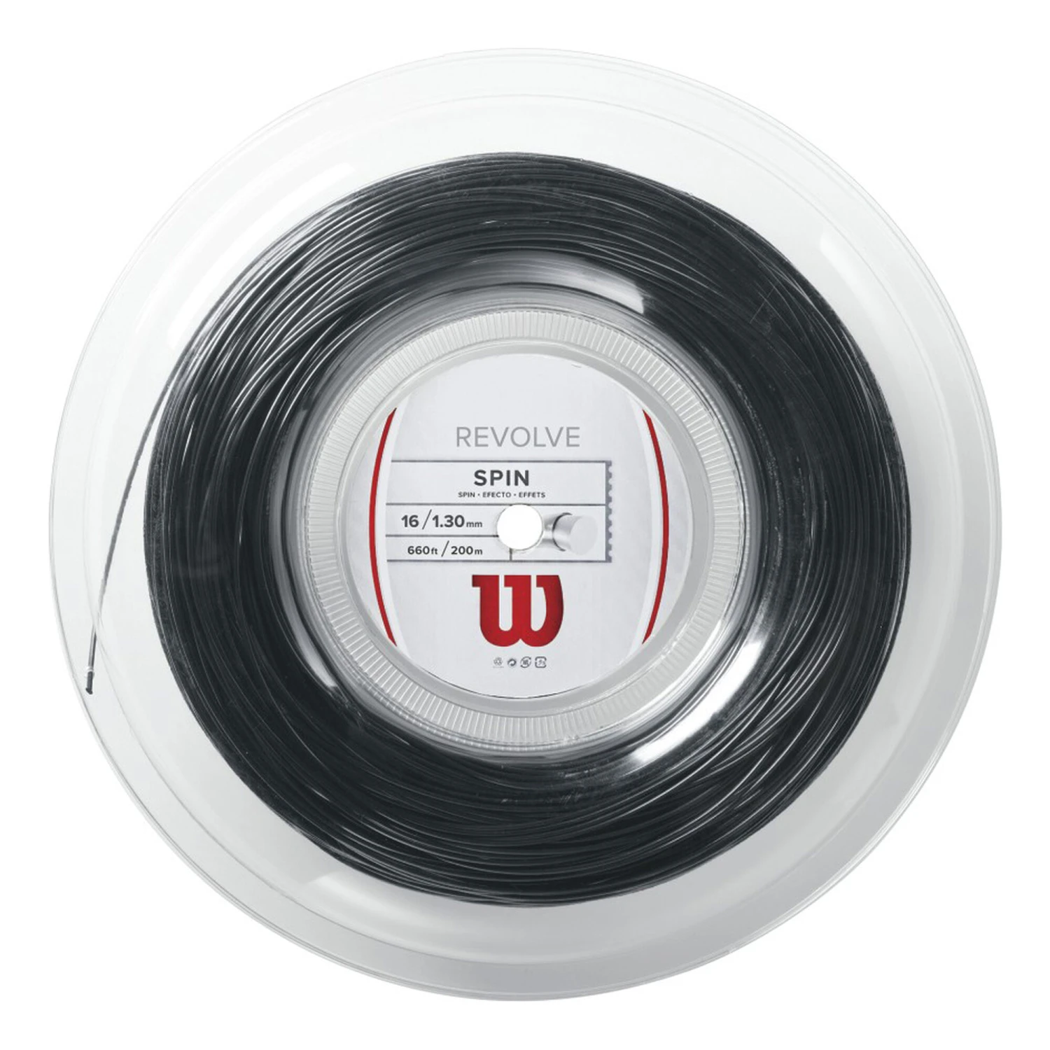Wilson Revolve Saitenrolle 200m - Grau