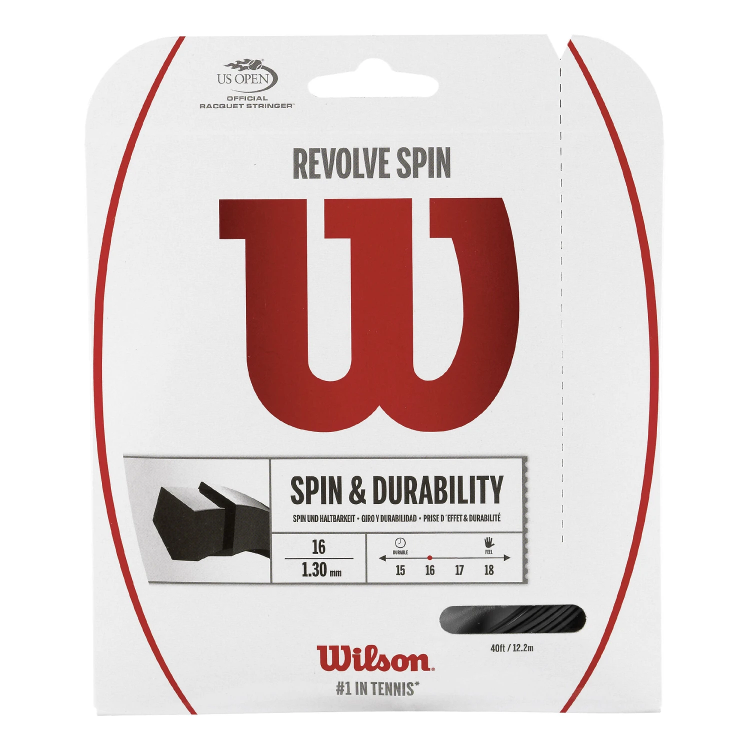 Wilson Revolve Spin Saitenset 12,2m - Schwarz
