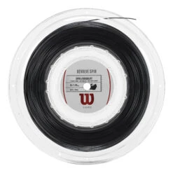 Wilson Revolve Spin Saitenrolle 200m - Schwarz