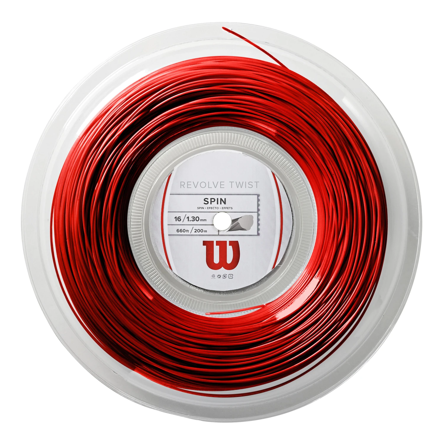 Wilson Revolve Twist Saitenrolle 200m - Rot