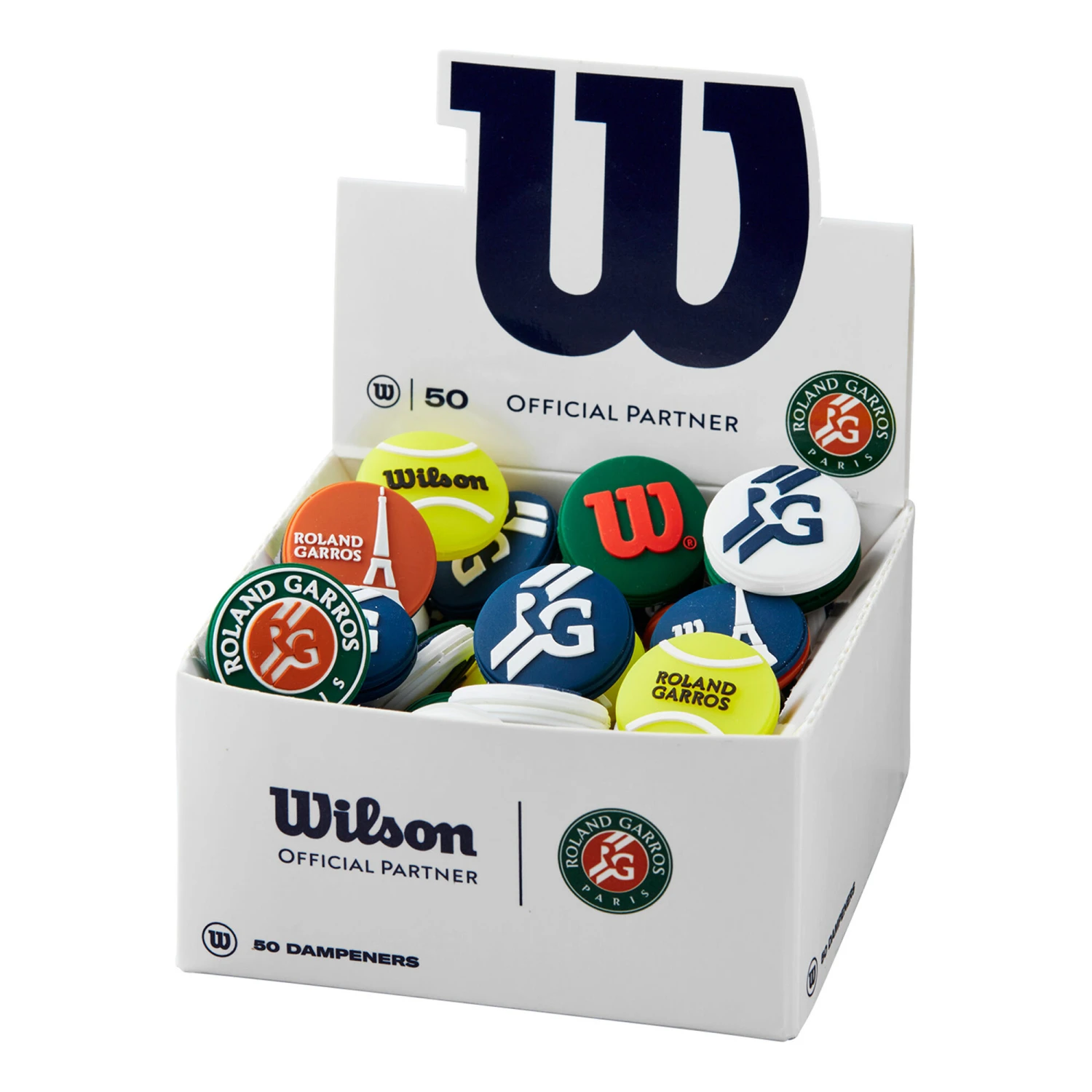 Wilson Roland Garros 2022 Dämpfer 50er Box - Blau, Orange – Bild 3