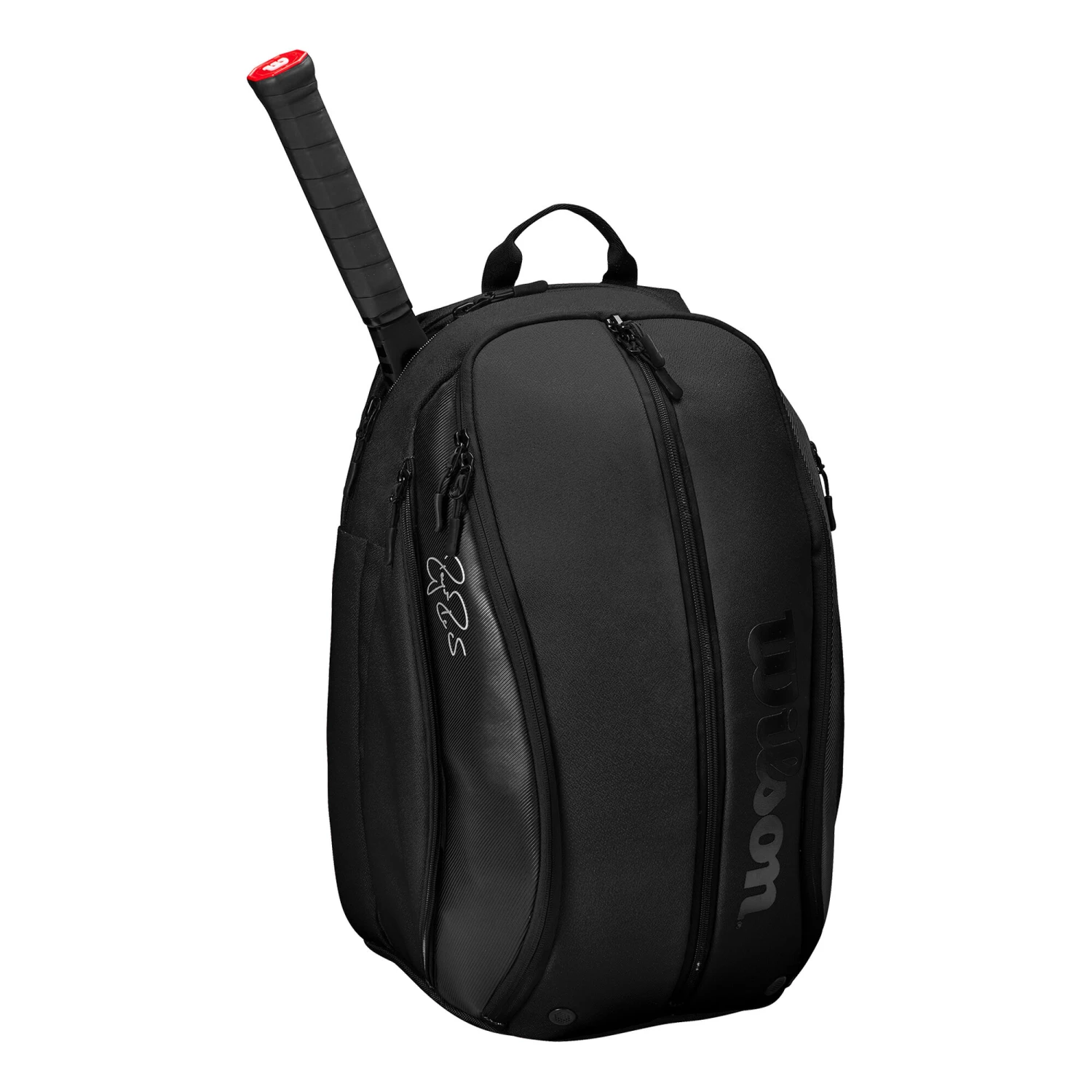Wilson Federer DNA Rucksack - Schwarz, Schwarz Glänzend – Bild 4