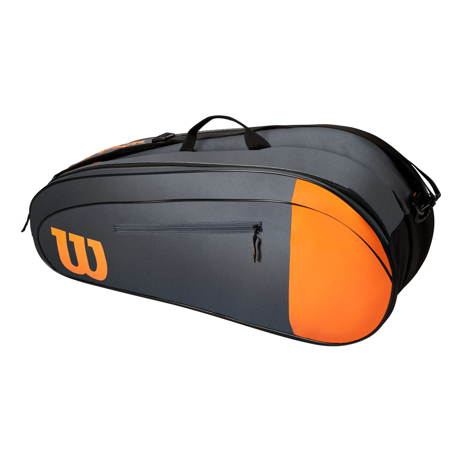 Wilson Burn Team Schlägertasche 6er - Schwarz, Orange – Bild 2