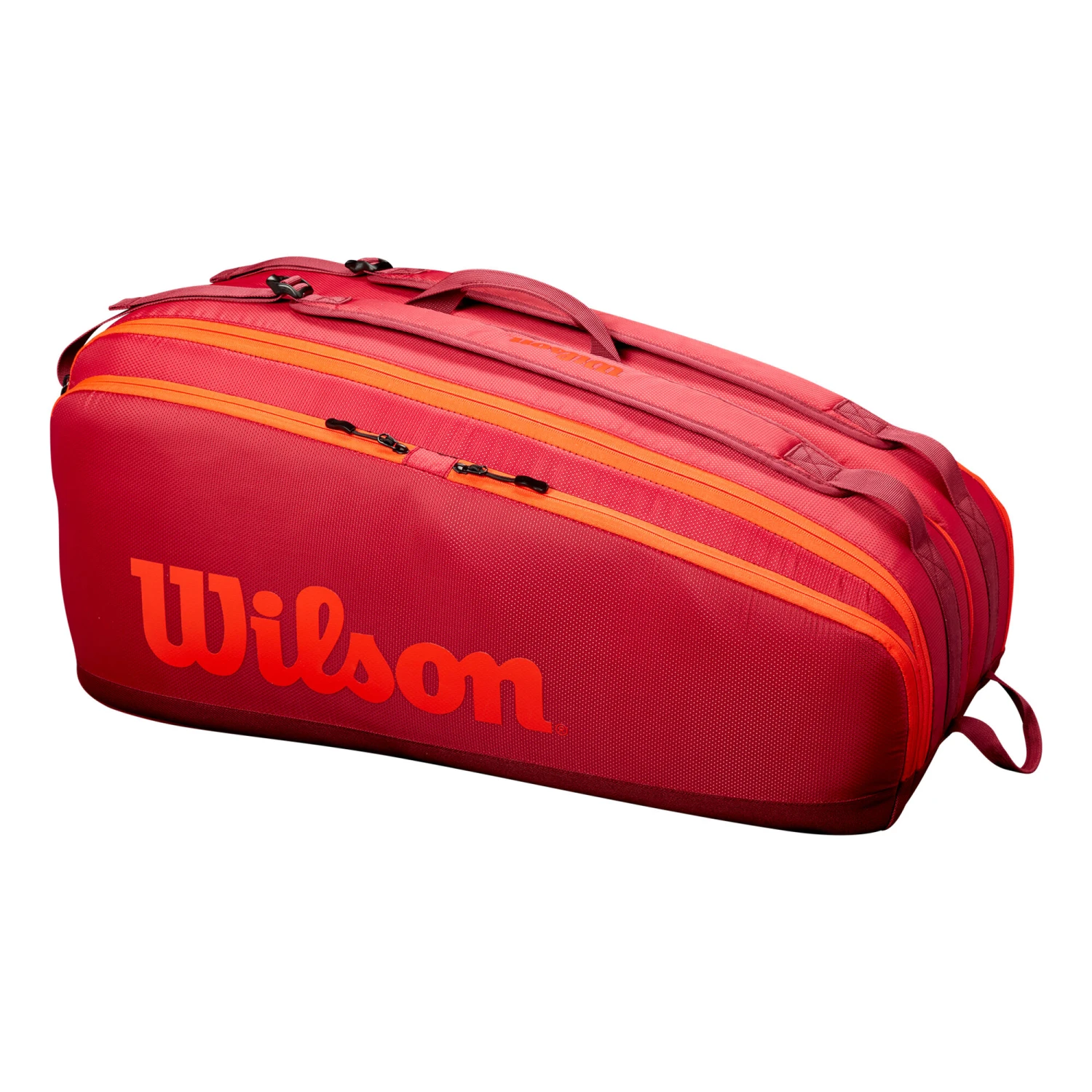 Wilson Tour Schlägertasche 12er - Dunkelrot, Orange – Bild 3