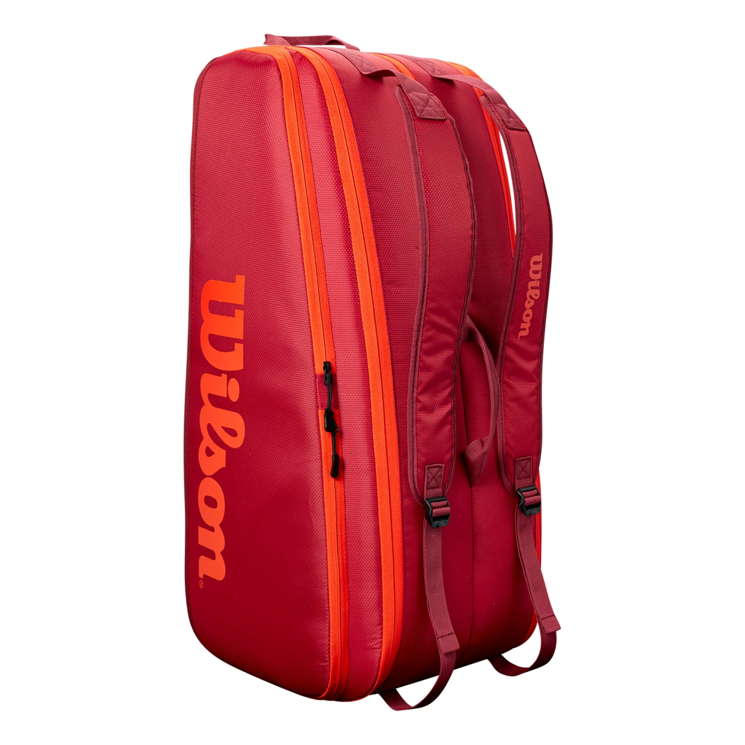 Wilson Tour Schlägertasche 12er - Dunkelrot, Orange – Bild 8