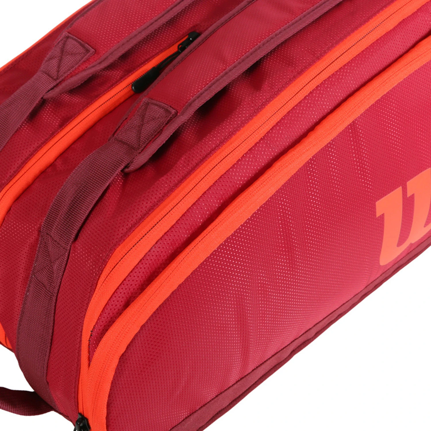 Wilson Tour Schlägertasche 12er - Dunkelrot, Orange – Bild 6