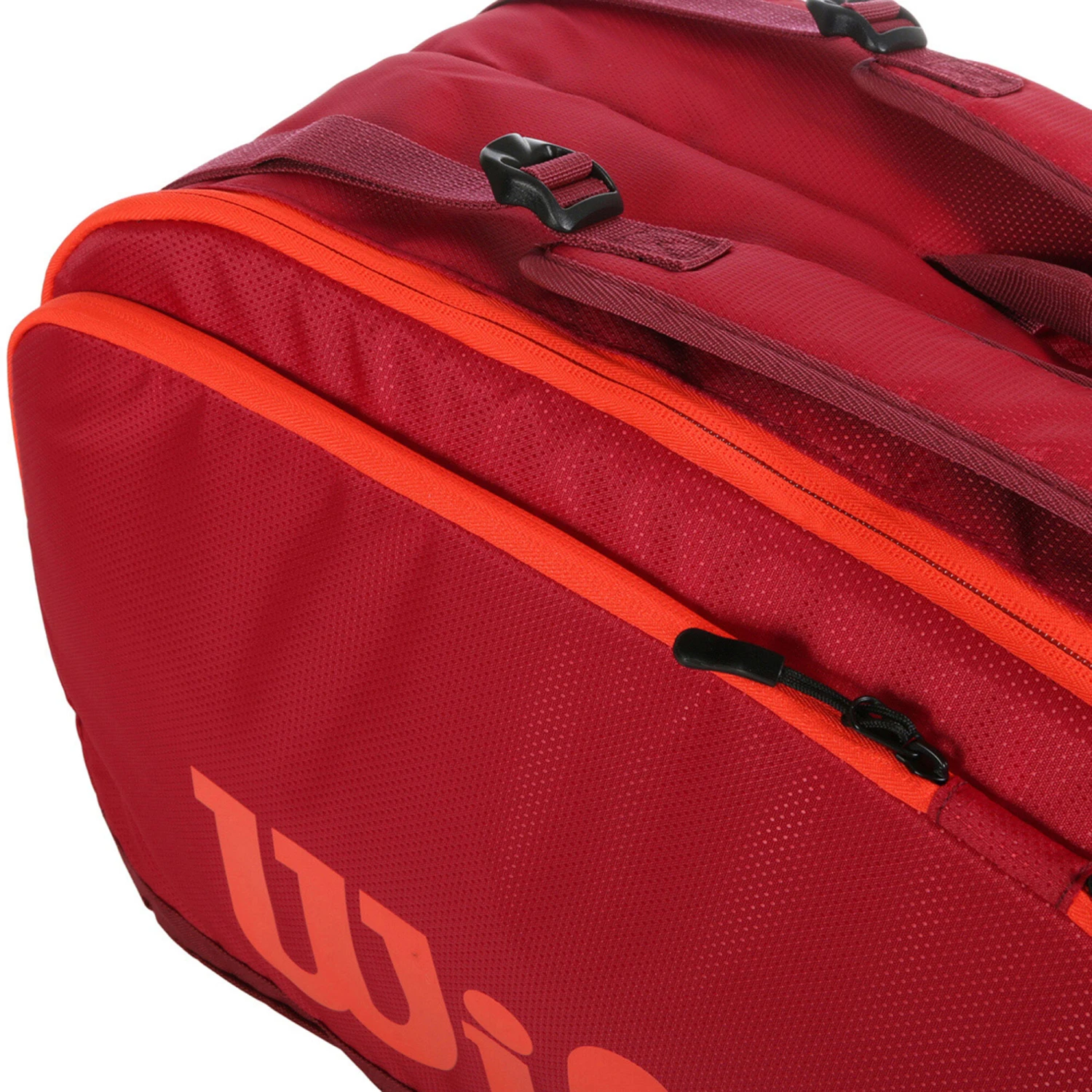 Wilson Tour Schlägertasche 12er - Dunkelrot, Orange – Bild 5