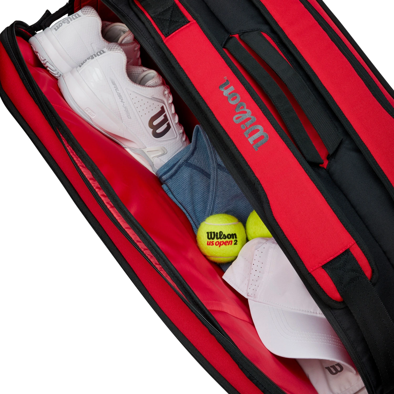 Wilson Clash Super Tour Schlägertasche 9er - Rot – Bild 9