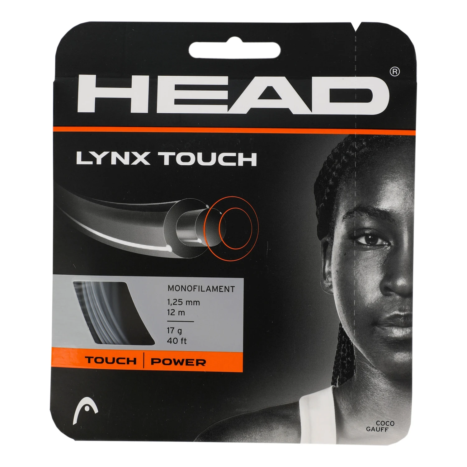 Head Lynx Touch Saitenset 12m - Anthrazit