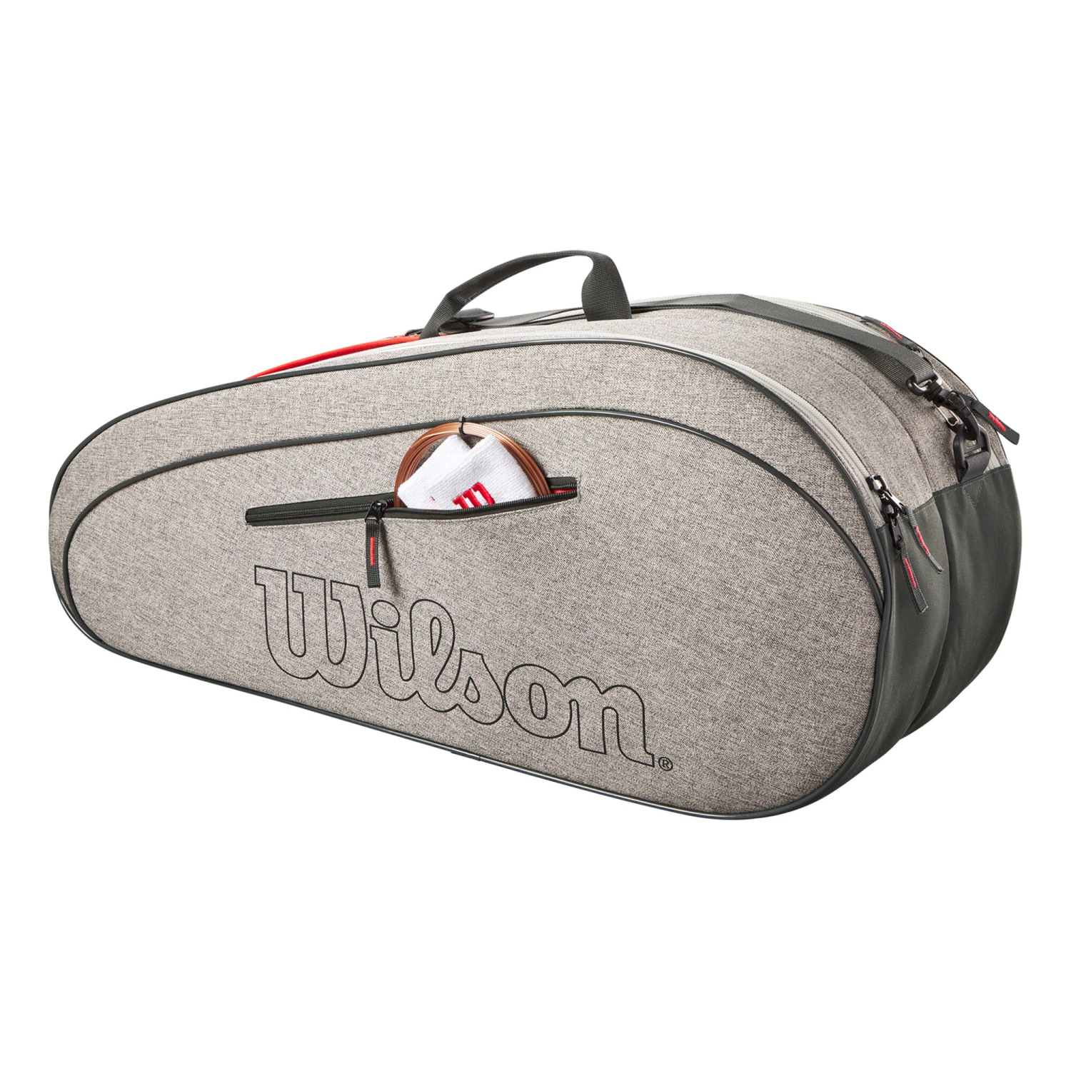 Wilson Team Schlägertasche 6er - Grau – Bild 3