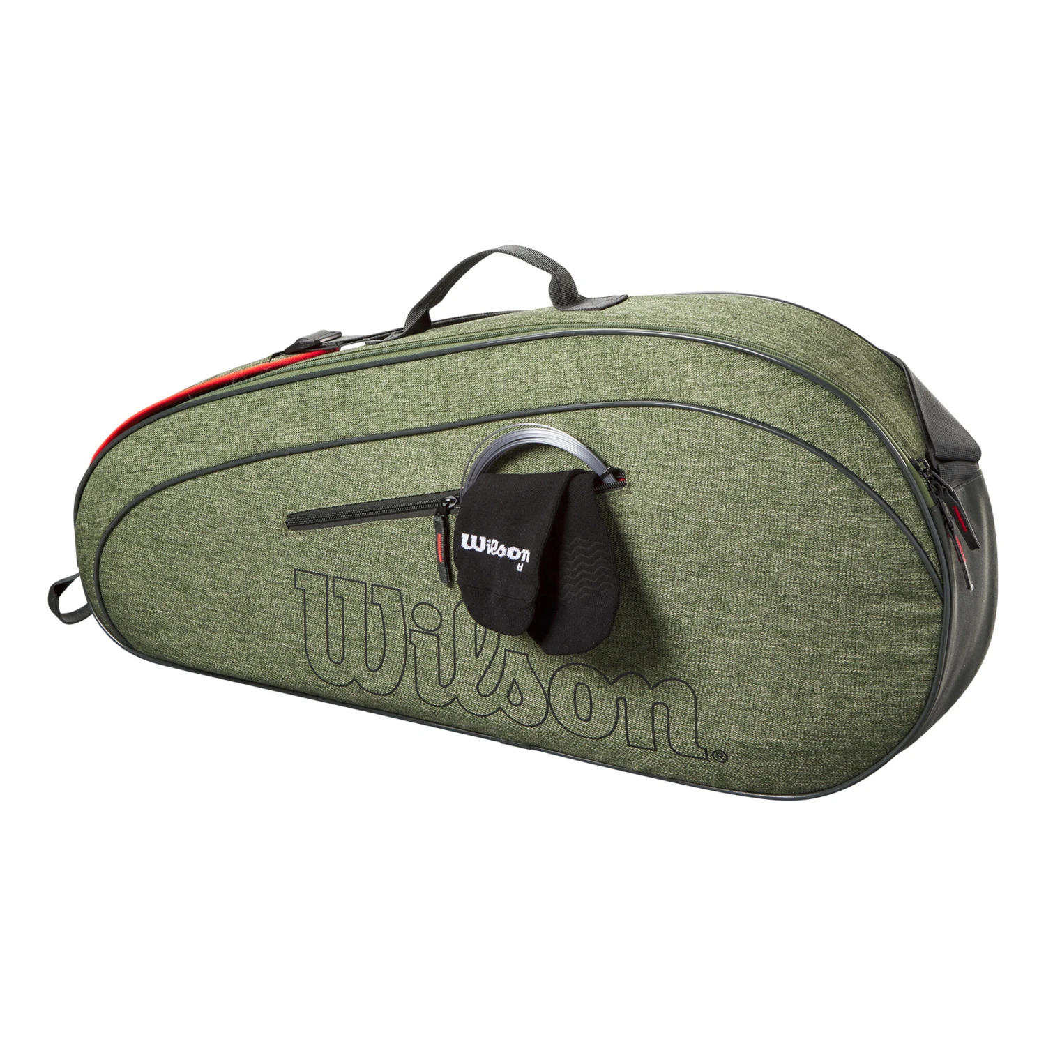 Wilson Team Schlägertasche 3er - Grün – Bild 2