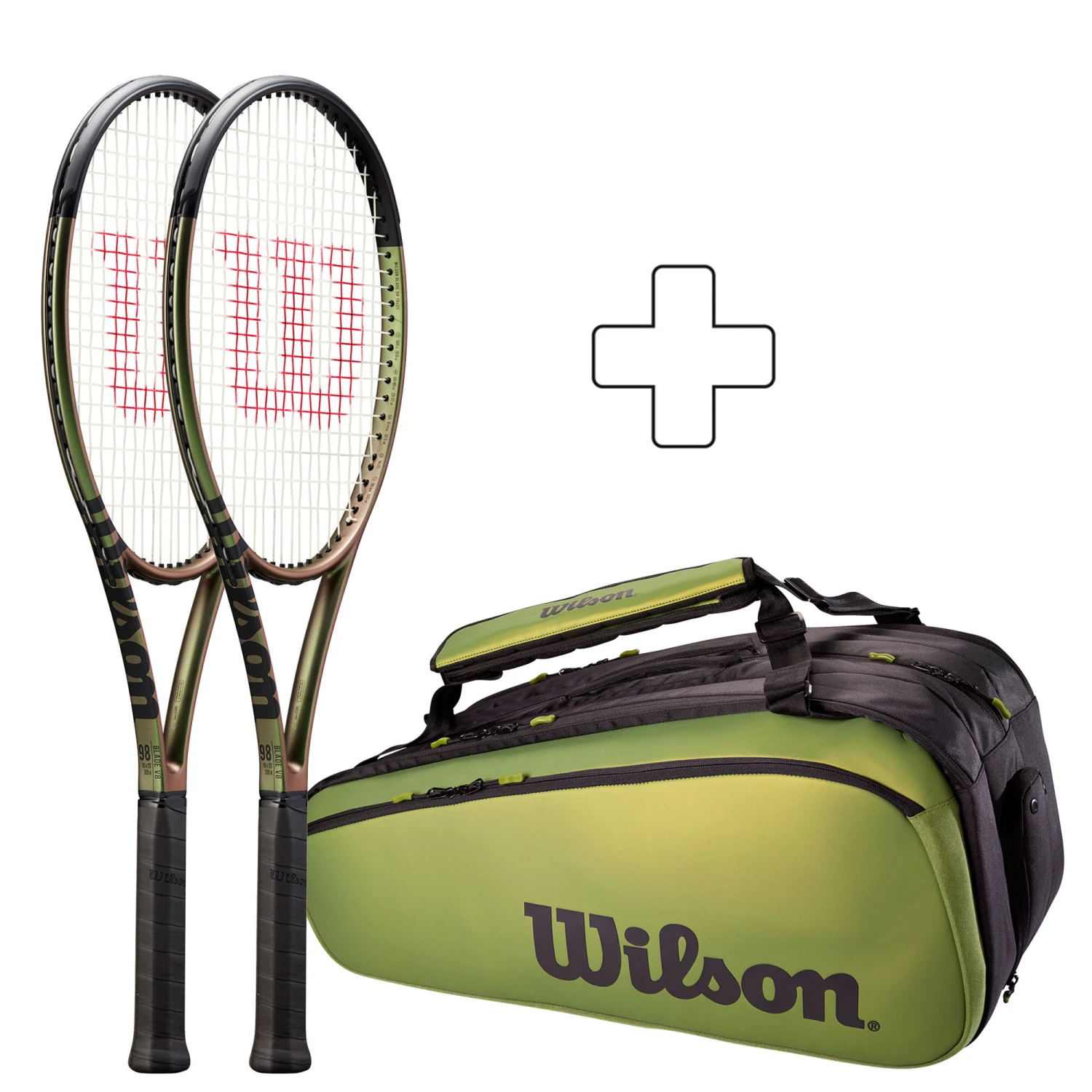 Wilson Blade 98 18X20 V8 Turnierschläger (plus Schlägertasche)